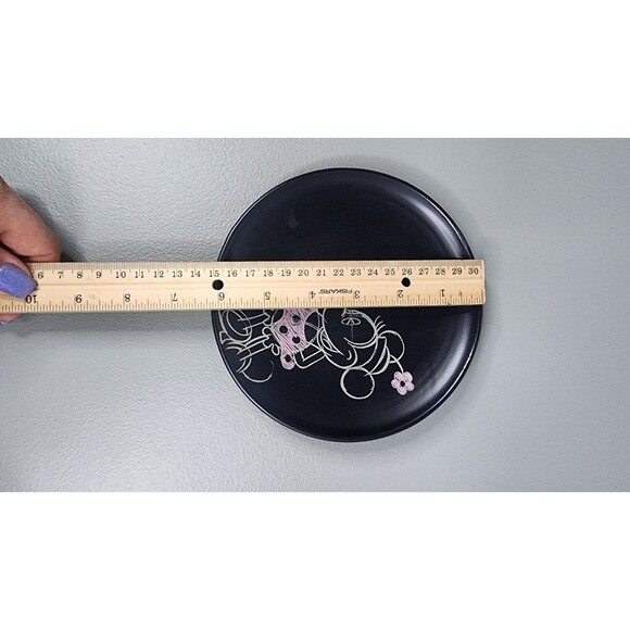 Disney Mickey Minnie Mouse 6" Collector's Sketch Plates Set of 2 Black Hallmark - Picture 6 of 6